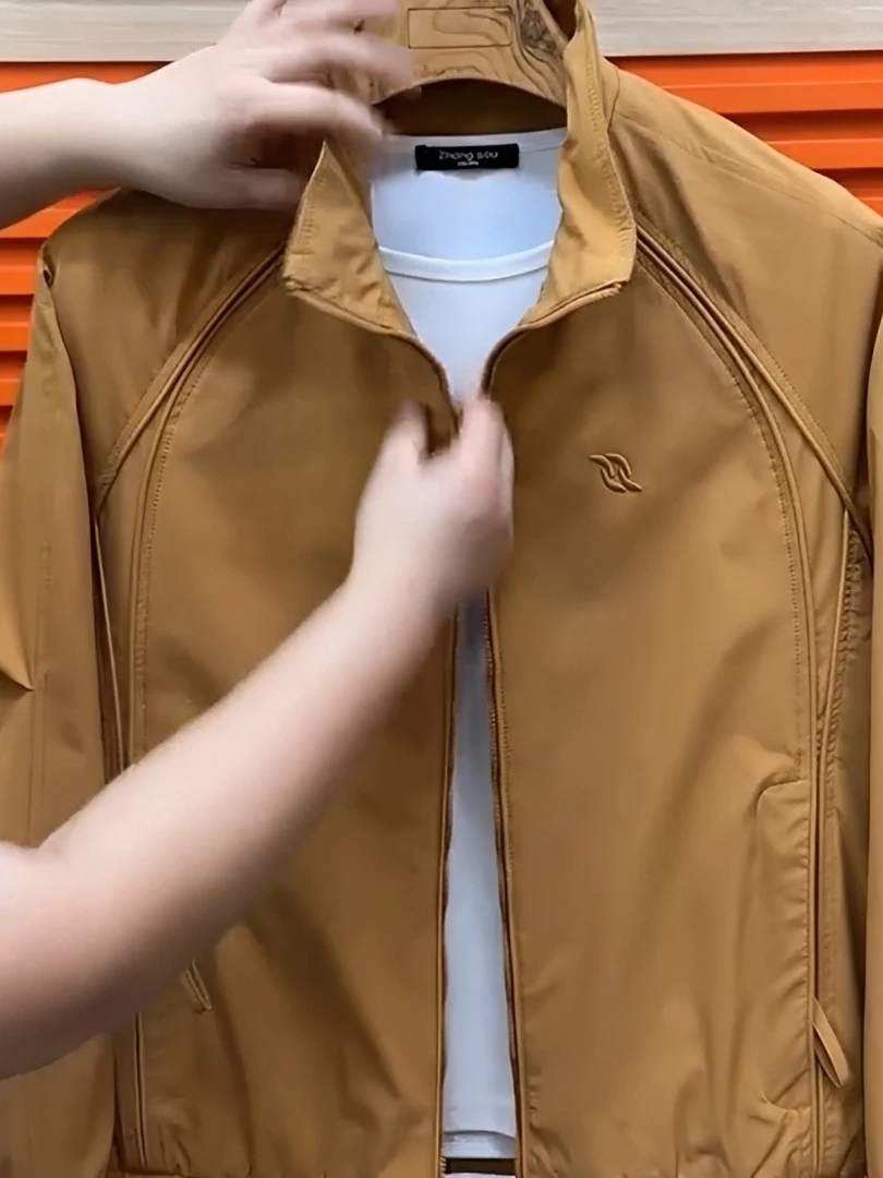 

Мужская повседневная свободная удобная куртка с воротником-стойкой, модная, стильная, универсальная, дышащая, теплая, для весны и осени, новинка