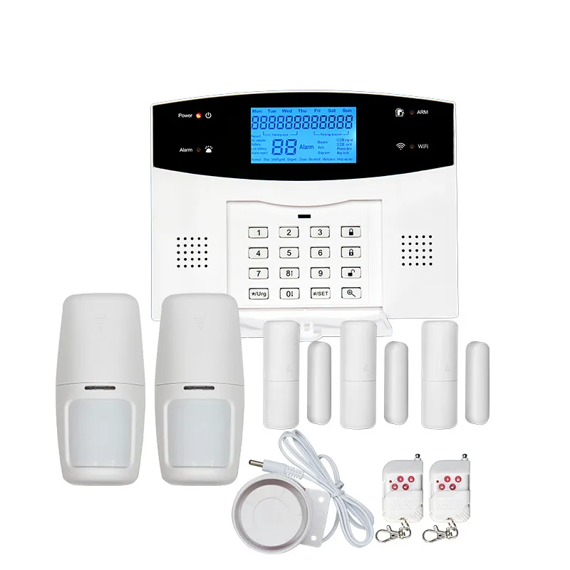 Wholesale WALE Home Automatic Dial Tuya intelligent alarm kit GSM WIFI Security alarm hub