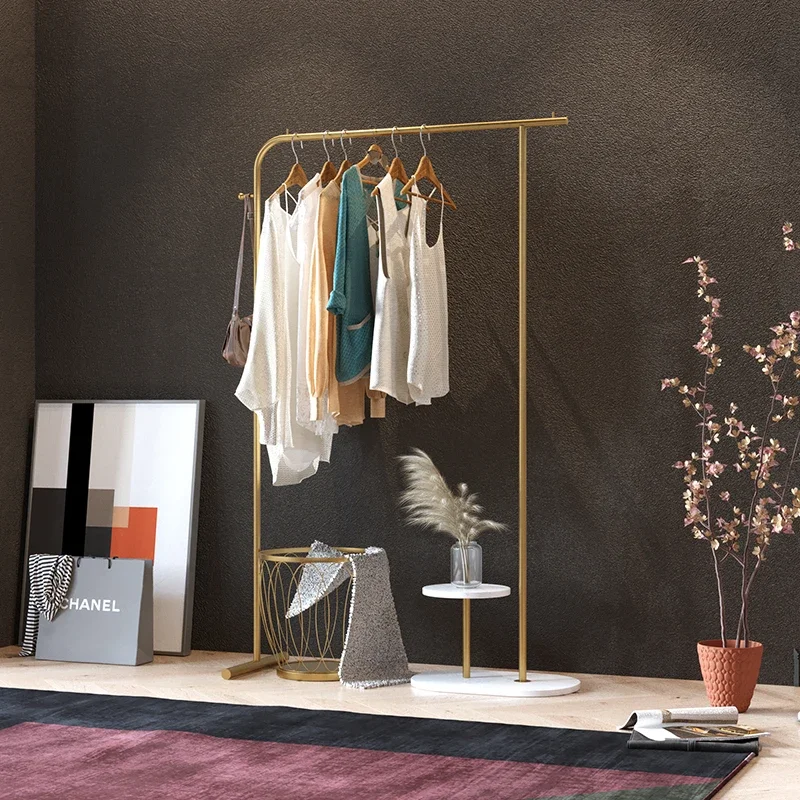 European Minimalist Coat Rack Stand Luxury Creative Indoor Storage Wardrobe Industrial Metal Arara De Roupa Modern Furniture