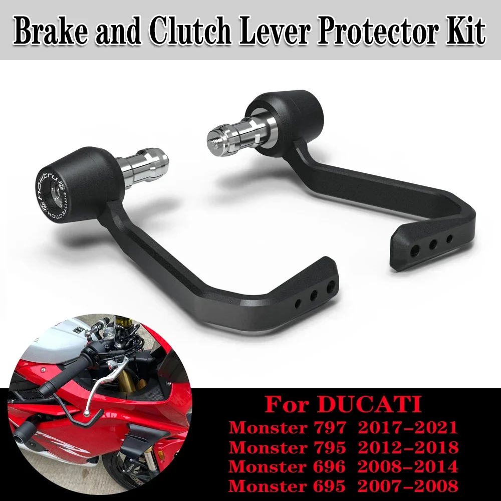 Motorcycle Brake and Clutch Lever Protector Kit For Ducati Monster 695 696 795 797 2007-2021