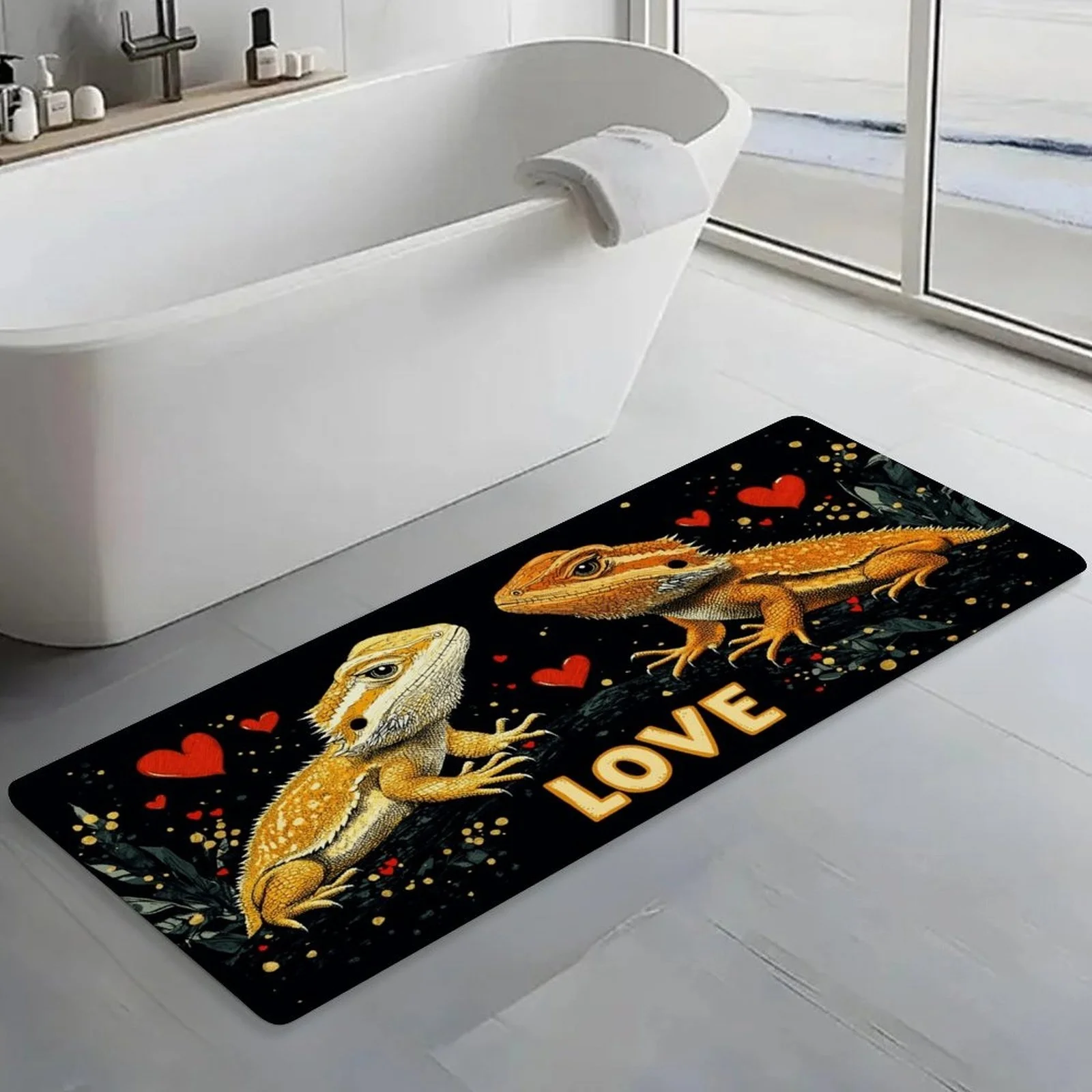 1pc Bearded‑Dragon Printed Throw Blanket, Home Decor Rug for Bedroom & Living Room, Ideal Gift for Reptile Pet Owners