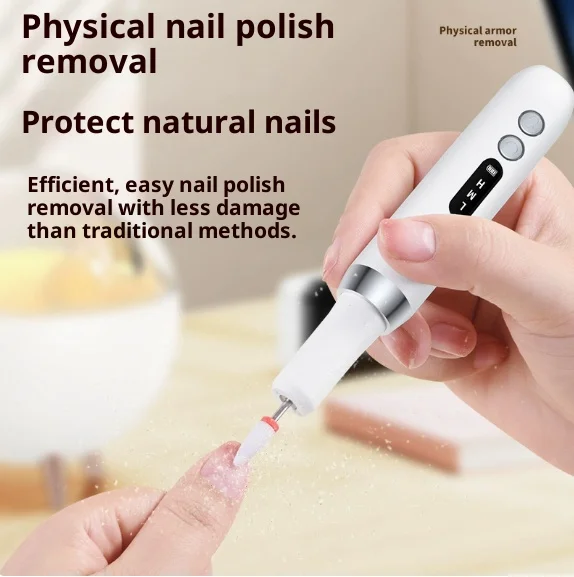 مطحنة أظافر كهربائية محمولة جديدة مع شاشة عرض كبيرة للأظافر - أداة فنية للأظافر مع وظيفة الشحن #2