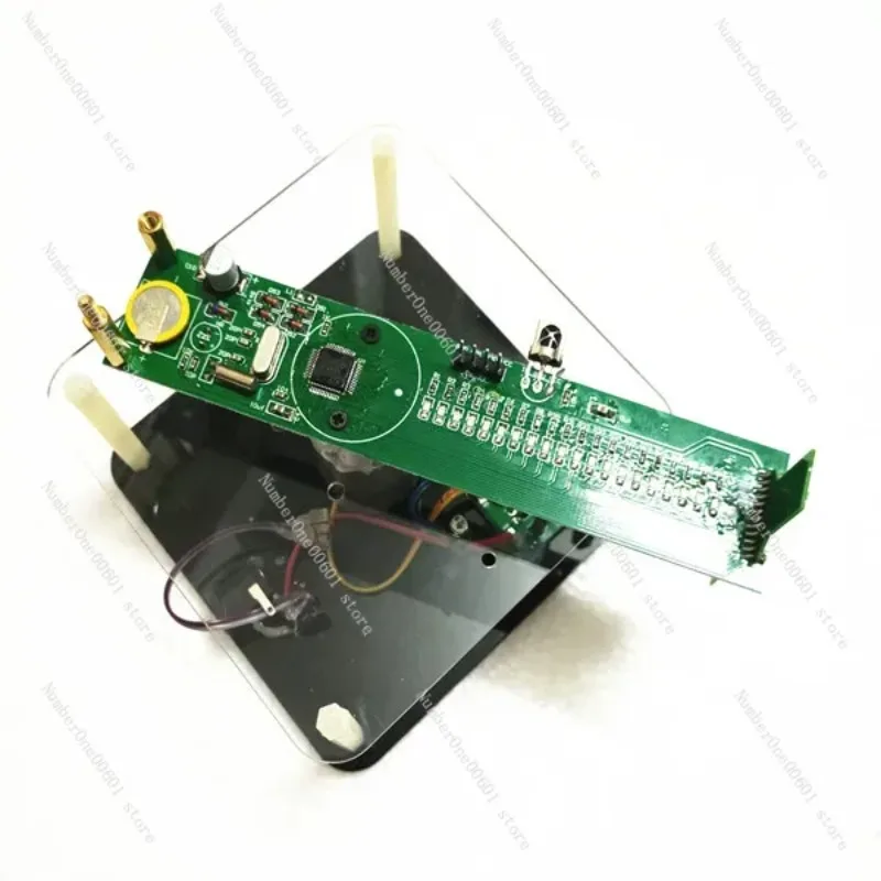 Rotating LED Kit Three-dimensional Rotating Display Single-chip POV Clock Rotating LED Display Kit