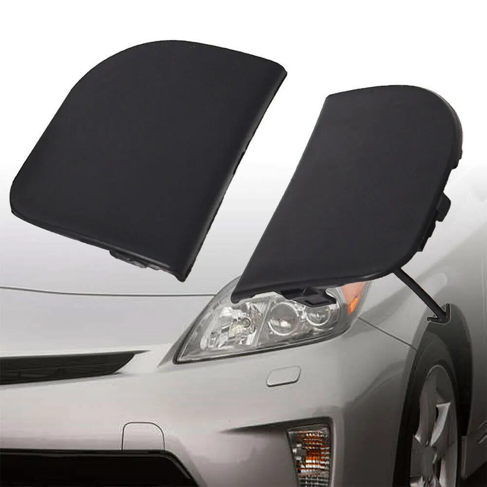 

2pcs Car Bumper Eye Cover Car Front Tow Hook Auto Trailer Cover Car Exterior Accessories for Toyota Prius 2012 2013 2014 2015