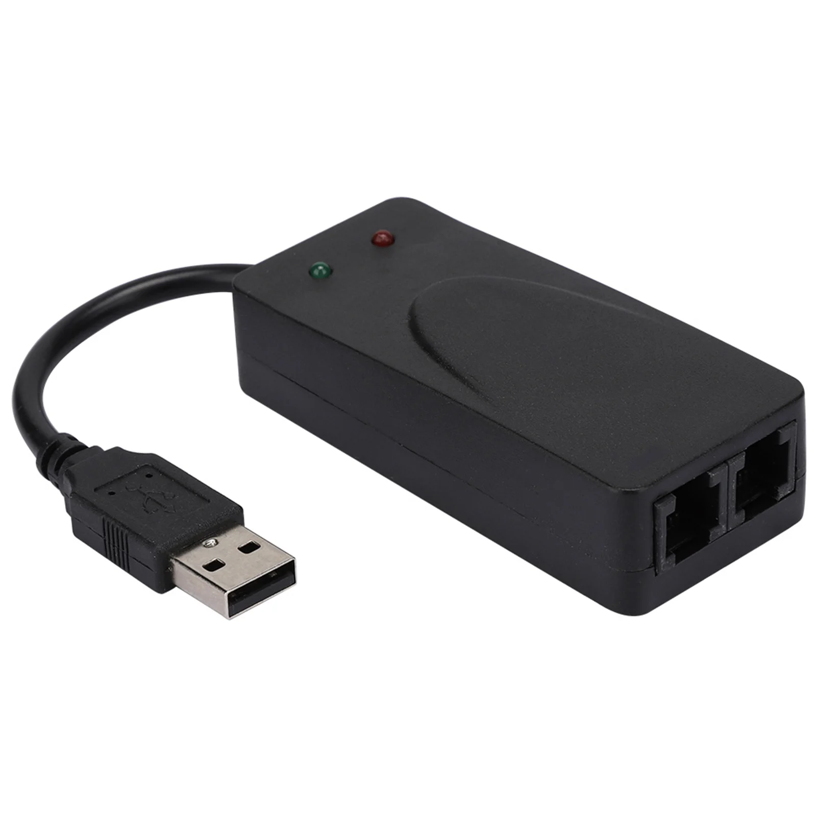 Professional Fax Modem Dual Port USB2.0 56K External Modem Driver Stable Transmission Fast Speed for Win 7/Win 8/Win 10/Win XP