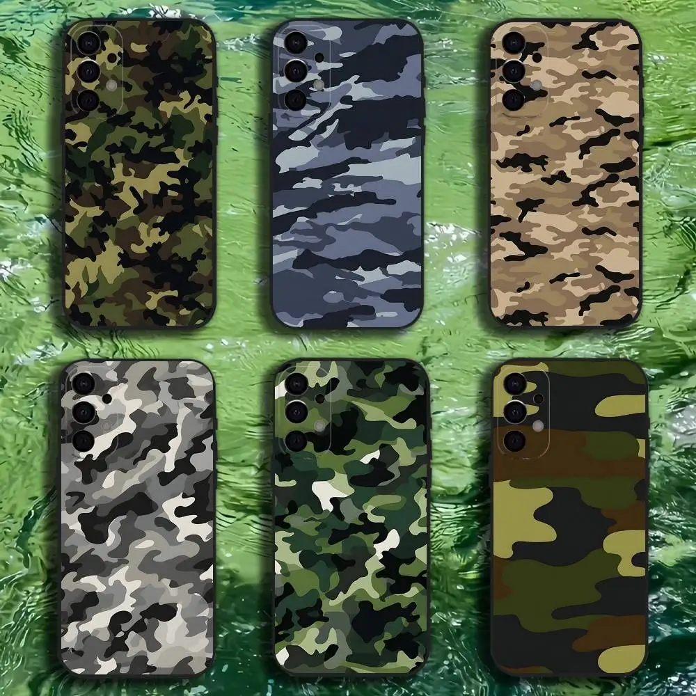 

Fashion Camouflage Phone Case For Samsung S25,S24,S21,S22,S23,S30,Ultra,S20,Plus,Fe,Lite,Note,10,9,5G Black Cover