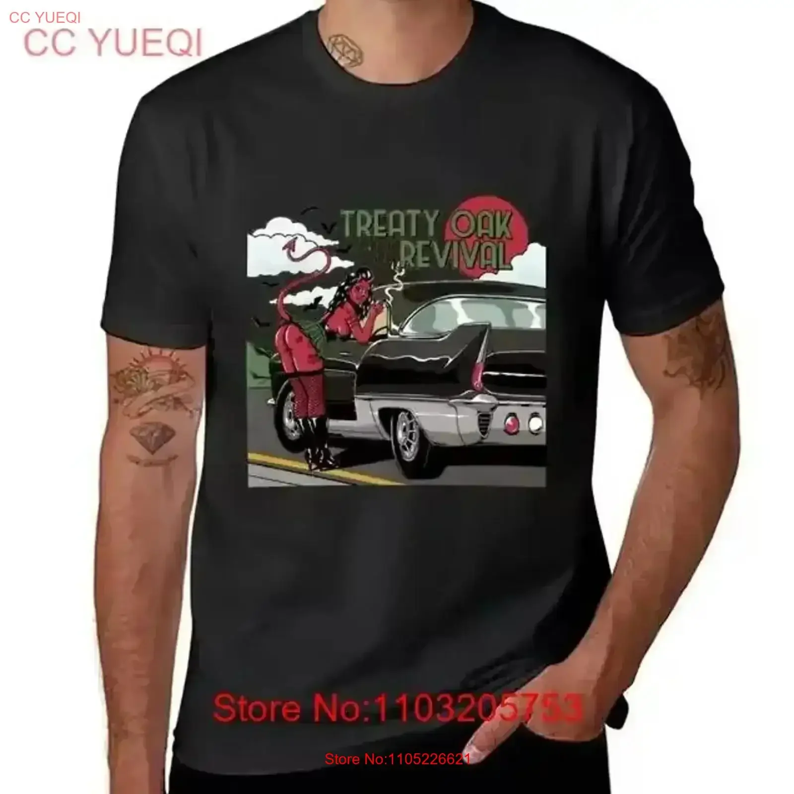 Treaty Oak Revival Leaving Hell HOT NEW T shirt size S 5XL vintage Washed Casual Breathable Versatile streetwear homme vintage