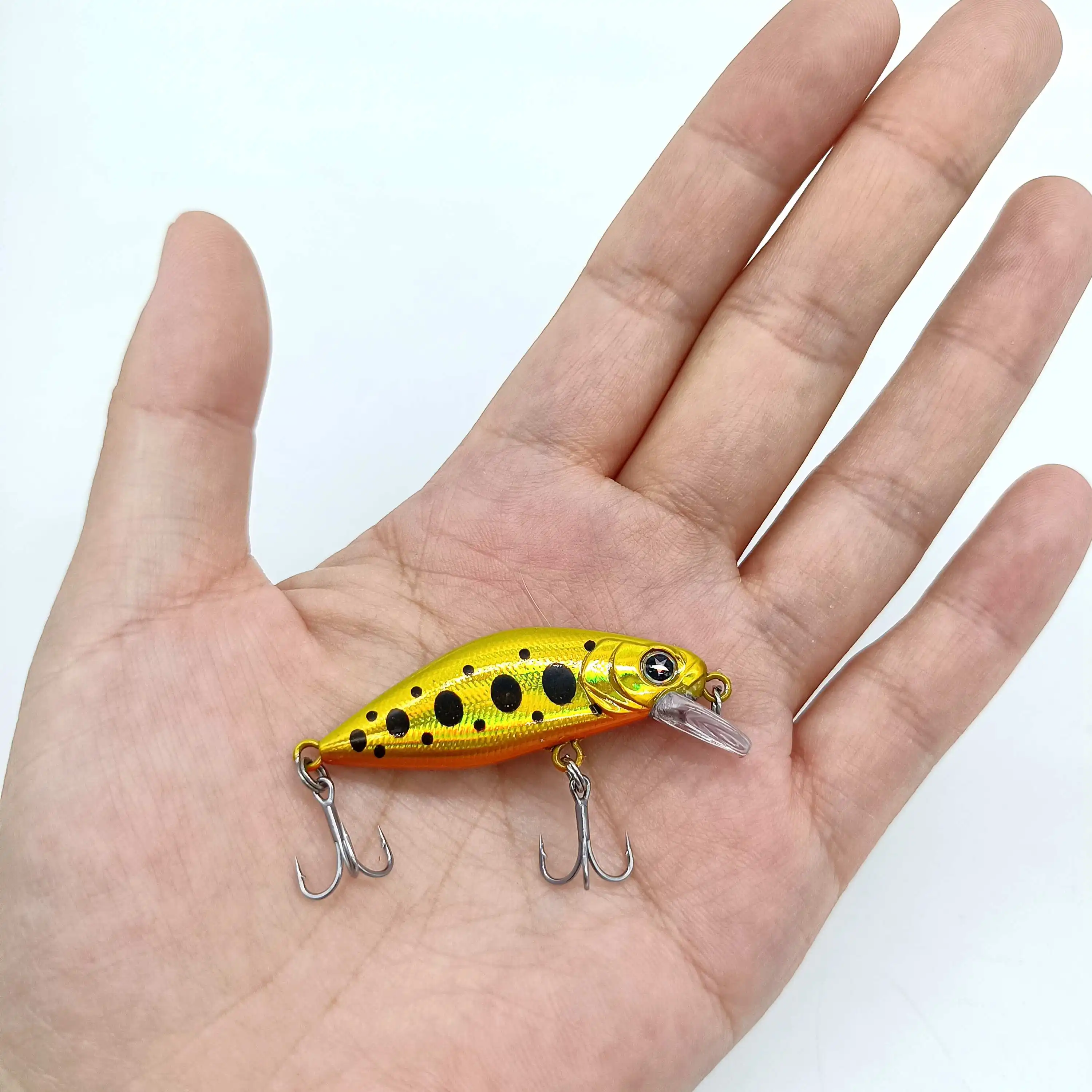 DUODUOYU 1PCS Mini Sinking Minnow Fishing Lures 4.3g/50mm Jerkbaits Peche Artificial Bait Wobbler Lure for Trout Bass Tackle