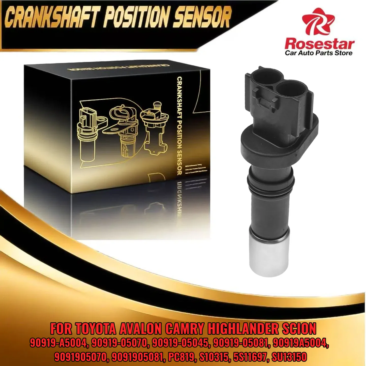 

90919-05045 Новый датчик положения коленчатого вала двигателя подходит для Lexus ES300h Toyota Scion xD Pontiac PC819 S10315