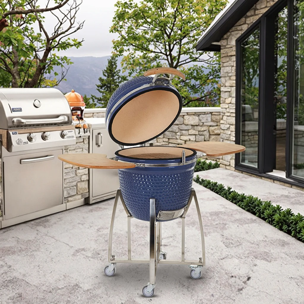 

Auplex 21-дюймовые большие аксессуары для барбекю, угольный гриль, камадо, барбекю, керамический курильщик, кухня для кемпинга