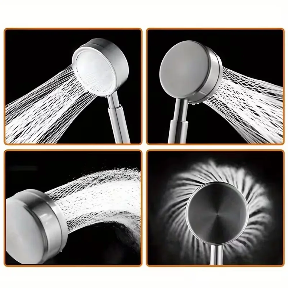 

SUS 304 Stainless Steel Bathroom Handheld Shower Head High Pressure Water Saving Sprayer Nozzle Supercharged Rainfall Showerhead