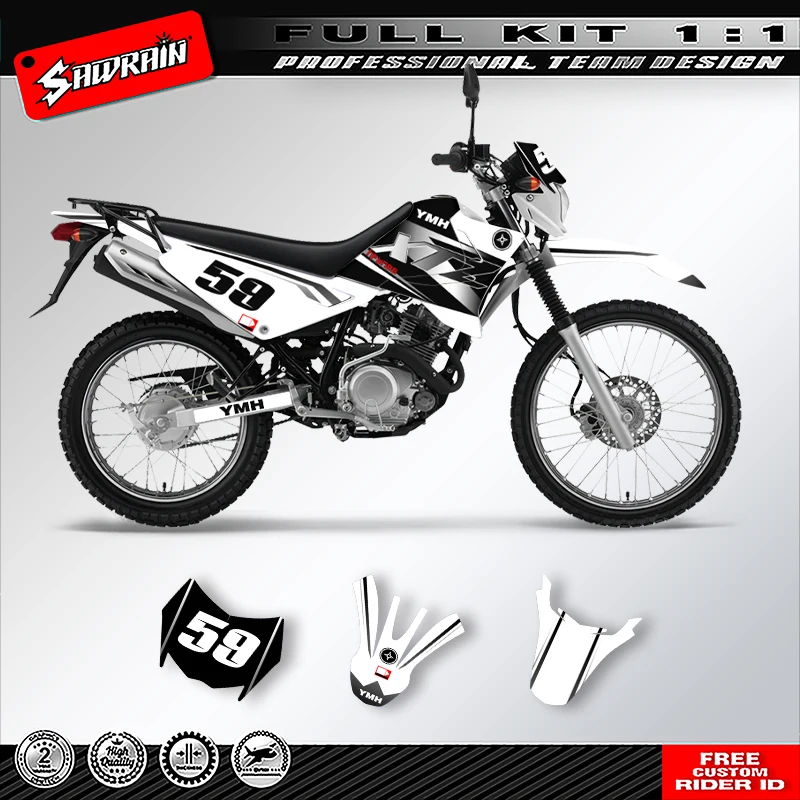 

Sawrain пользовательские мотоциклетные фоны Graphcis наклейки наборы для YAMAHA XT 125 003