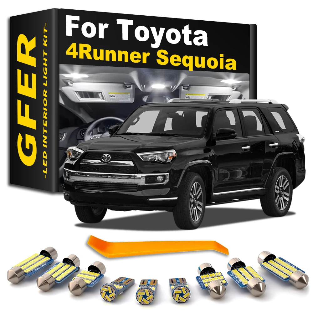 GFER Interior LED Light Kit For Toyota 4Runner Sequoia 1989 2001 2003 2006 2011 2012 2017 2018 2019 2020 2021 Accessories Canbus