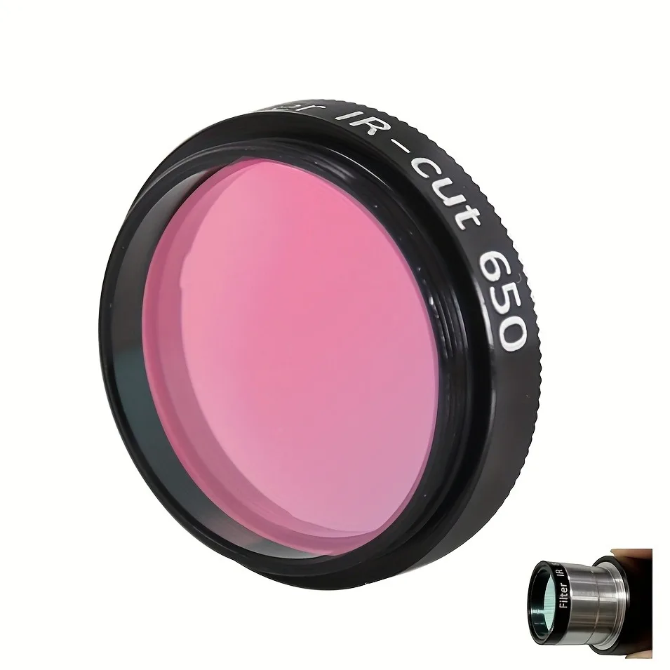 650nm IR-Sperrfilter Optisches Glasobjektiv für Digitalkameras Astronomiefotografie Entfernt Infrarot-Interferenzen Hohe Lichtdurchlässigkeit