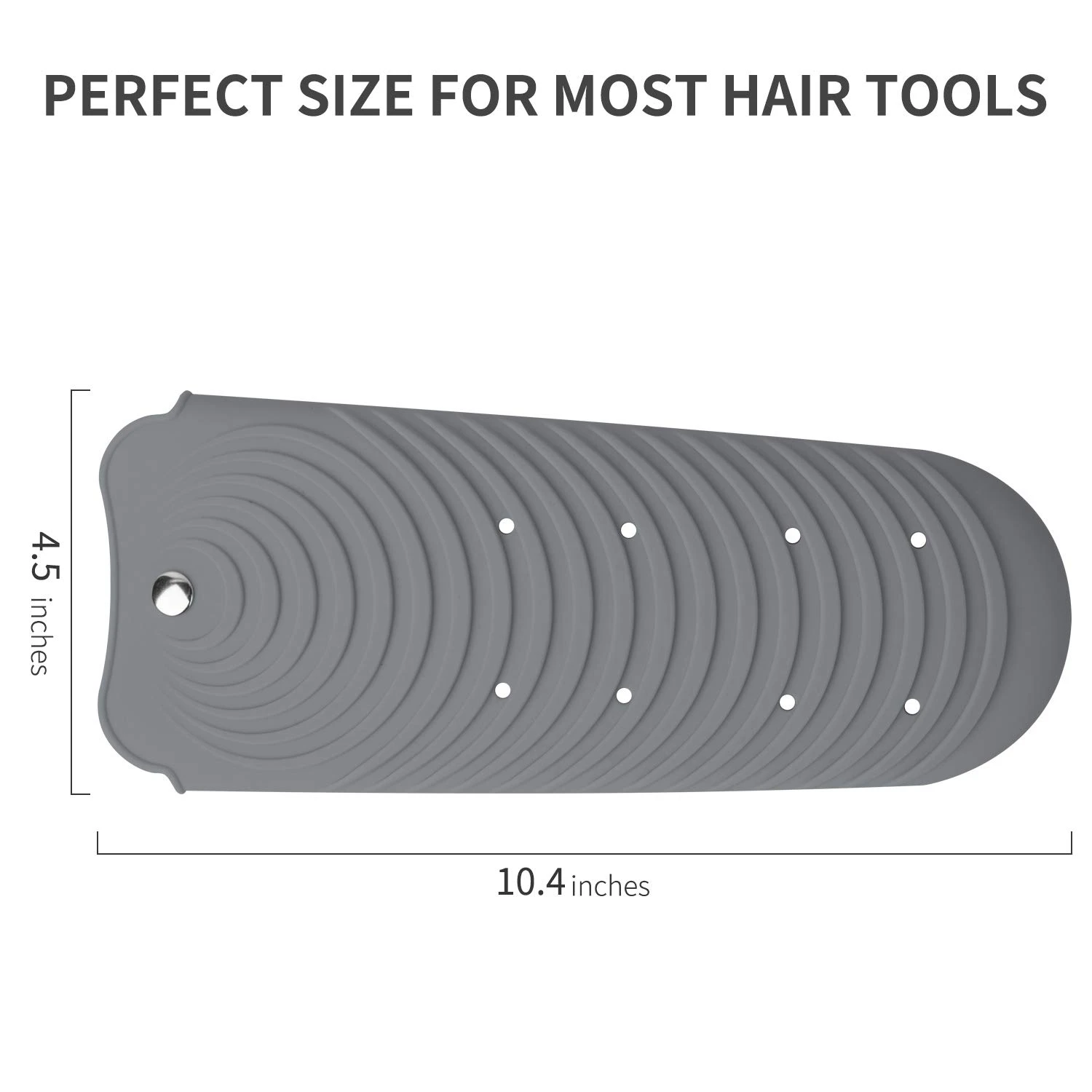 Gray Hair Straightener Pouch,Heat Resistant Mat Holder for Flat Iron Curling Iron Hot Hair Tools