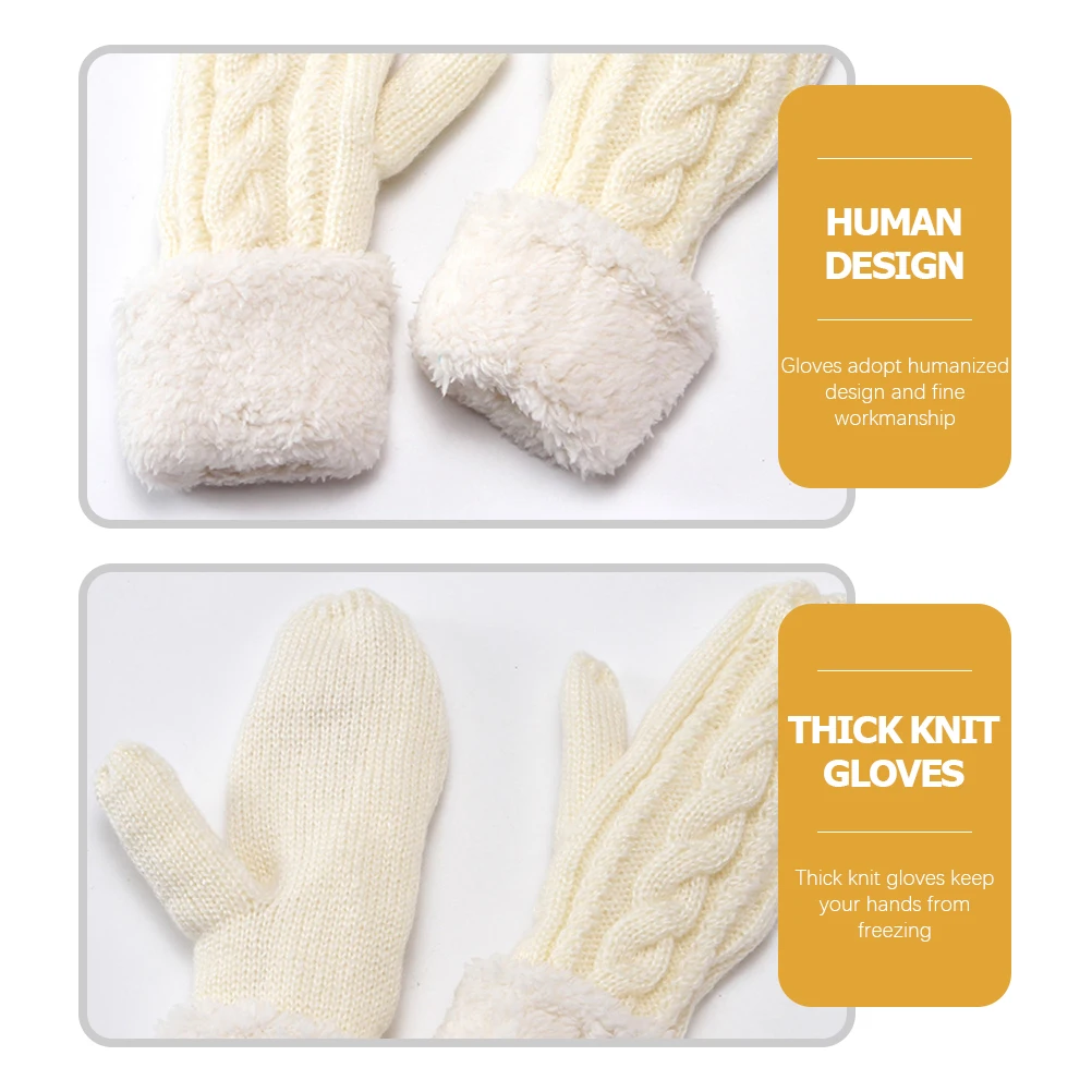 

Fleece Gloves Thickened Male Outdoor Winter Compact Warm Men's Cold Weather Multifunctional Black