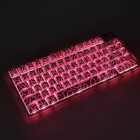 133 keys Contour Gradient Keycaps Cherry Side-Legend Custom Key Cap for 60% 65% 70% 75% TKL 96% 100% Mechanical Keyboard