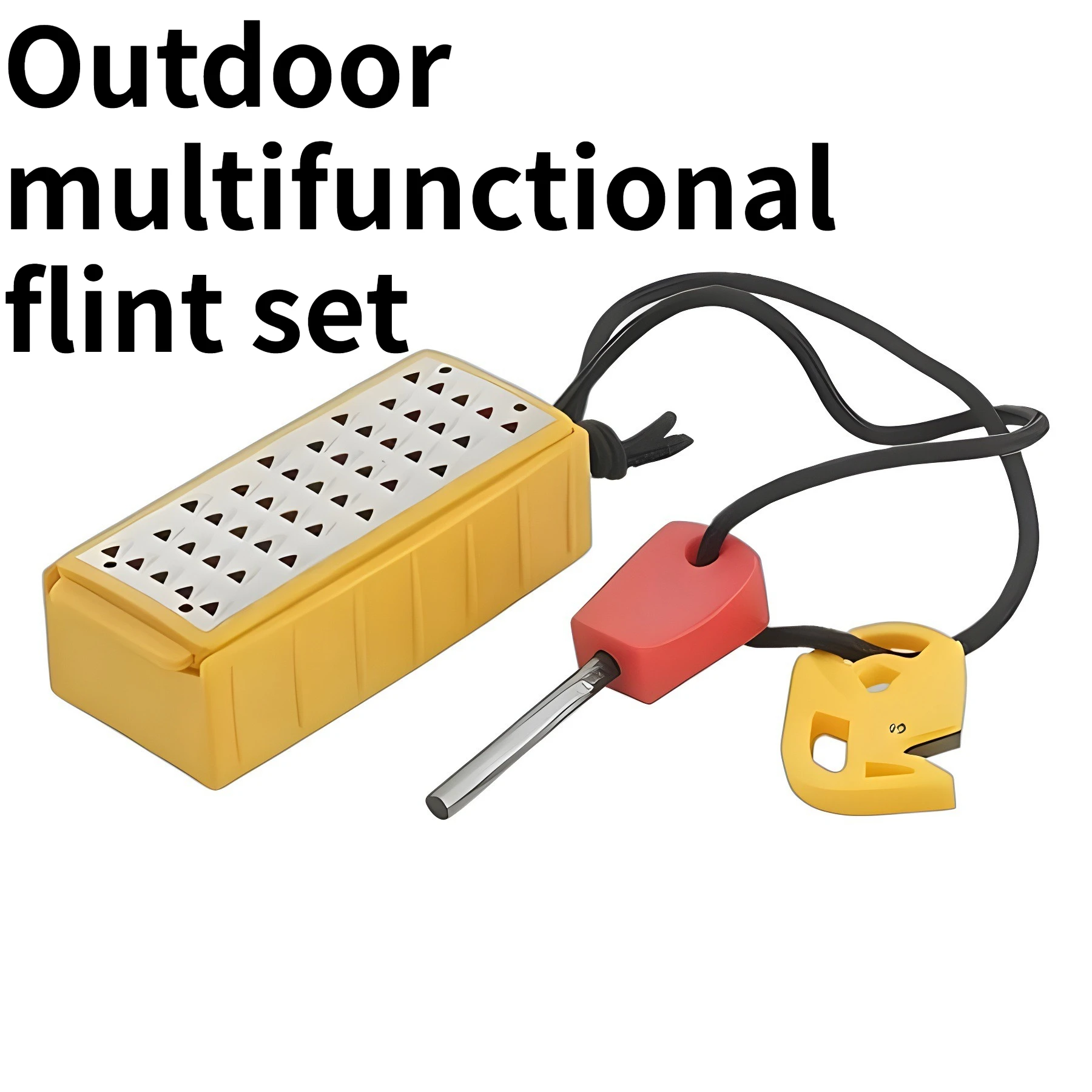 

New Outdoor Multifunctional Flint Set Camping Emergency Survival Igniter EDC Tool