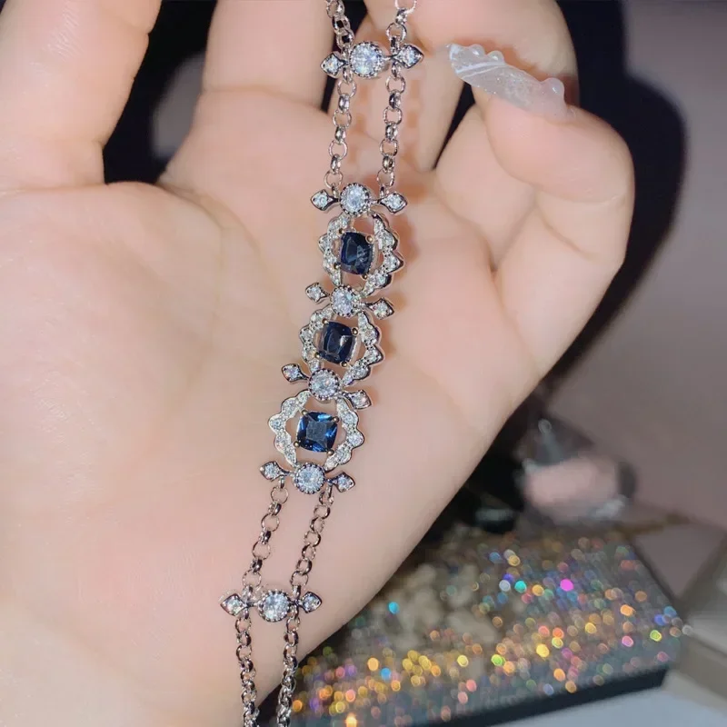 

Муассанит MDL. Стильный японский браслет Asche Rose Pink, дизайнерский браслет Caicai 18K Storm 3a с циркониевым покрытием