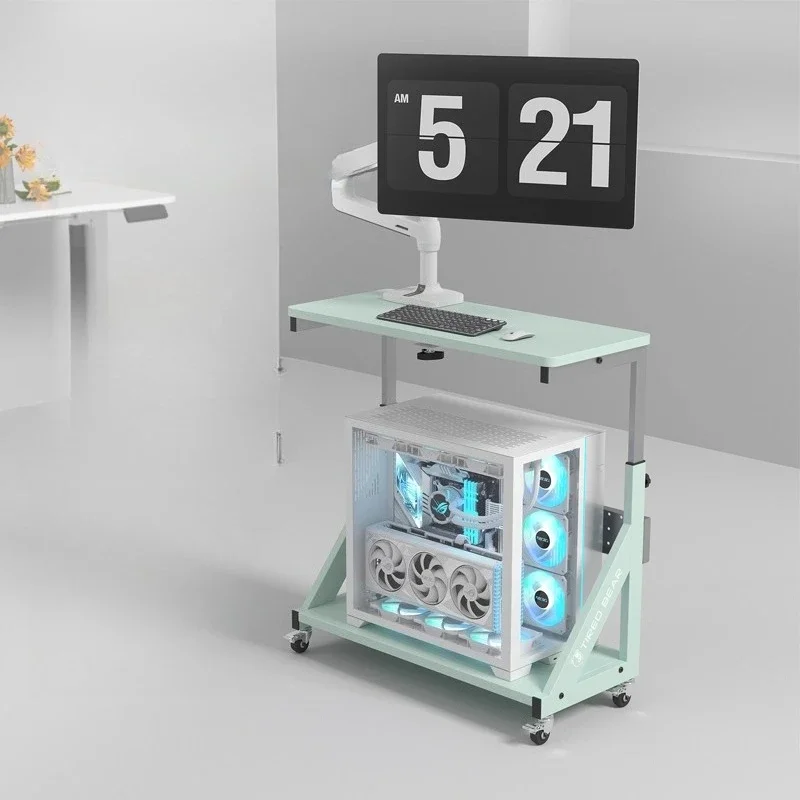 

Desktop computer host rack, removable chassis, towing, Genesis God rack, Sun God double-layer host car