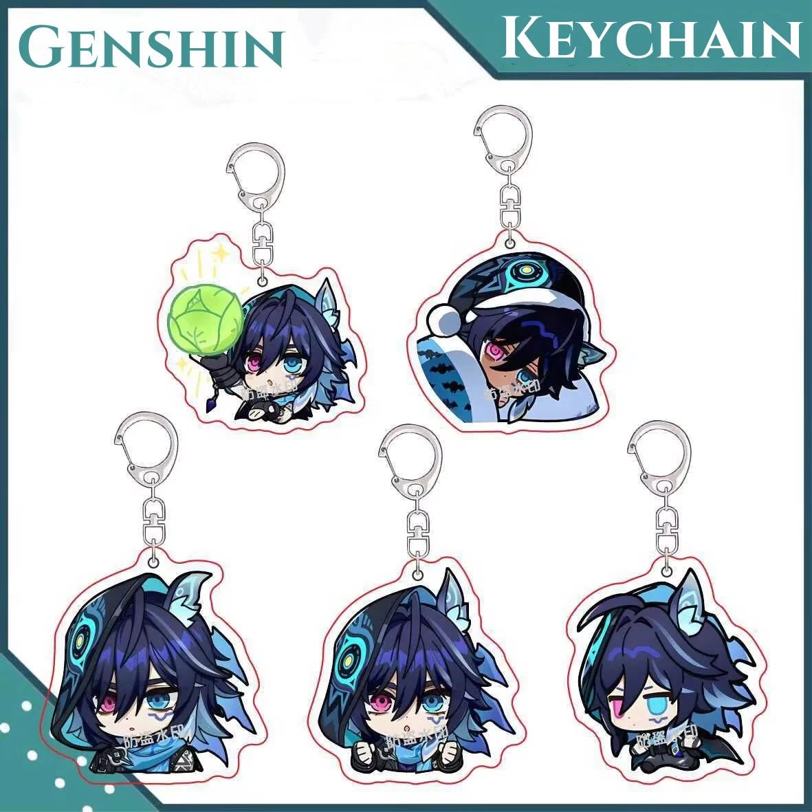 

New Genshin Game Ororon Pendant Keychain Cute Cartoon Anime Acrylic Keyring Backpack Jewelry Accessories Cosplay Badge Gift