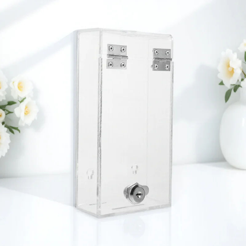 صندوق تخزين الهاتف المحمول للموظف، شفاف قوي وقابل للقفل، مستلزمات المكتب، قفل الهاتف، صندوق قفل الوقت العملي #6