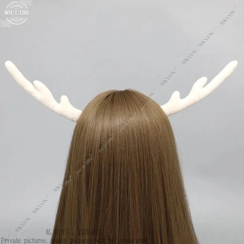 25COSShikanoko Nokonoko Koshitantan My Deer Friend Nokotan Shikanoko Noko Cosplay Headwear Halloween Party Detachable Plush Antl