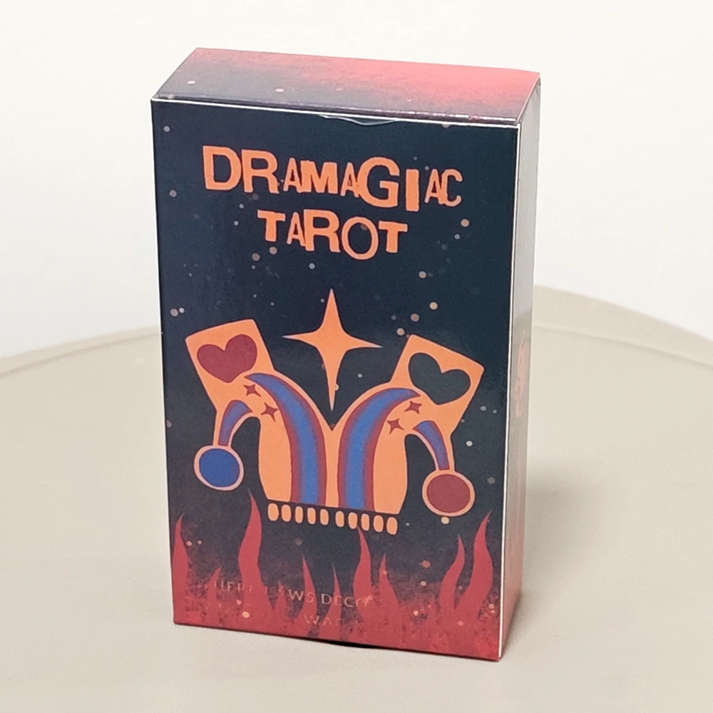 Red Edition Dramagiac Tarot Deck 78 Pcs Rider Waite Style Tarot Cards 10.3*6cm Witchy Gift