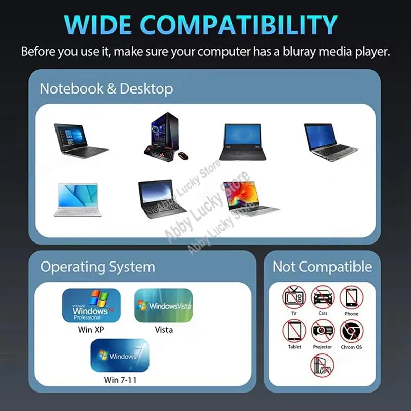 2 In 1 External Blu…