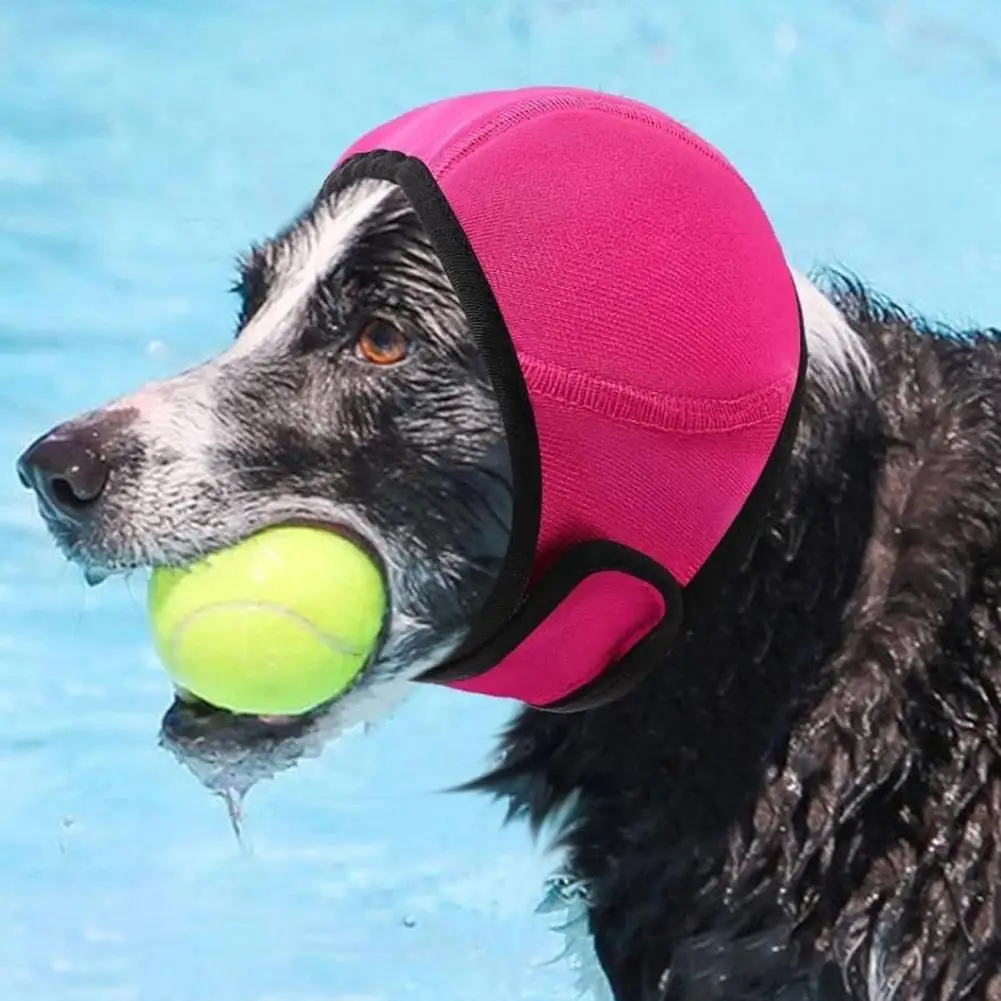 Dog Noise Cancelling Ear Wrap No Shake Earmuffs Thunder Vacuum Noise Reduction Calming Ear Cover for Grooming Bathing Swimming