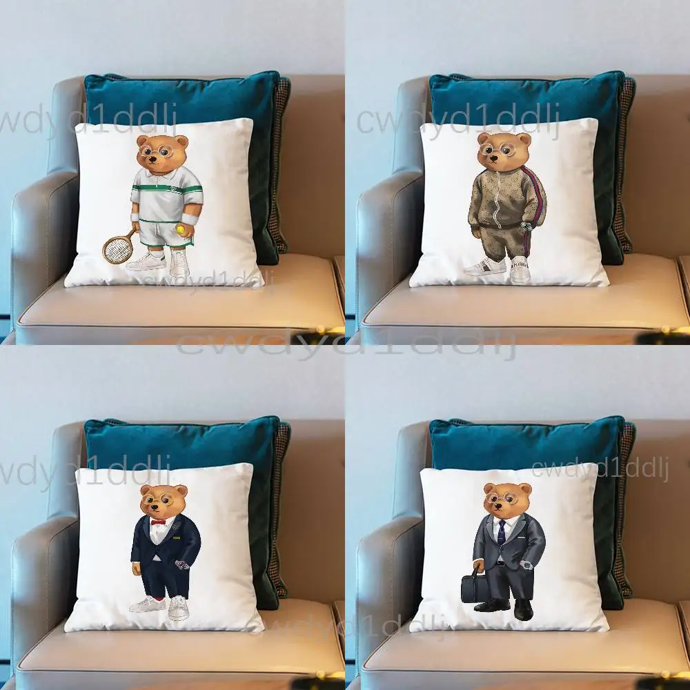 

Fashion Baron Filou Bear Pillow Case Cover Square Sofa With For Pattern Comfortable Cushion suitable Of Room