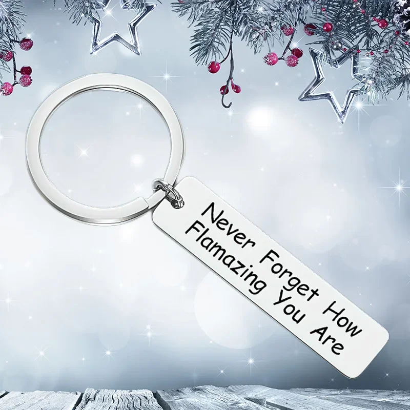 Новые вдохновляющие подарки, брелок-подвеска Bbf, лучший друг, брелок для ключей дружбы, брелоки никогда не забывайте, как фламинзин