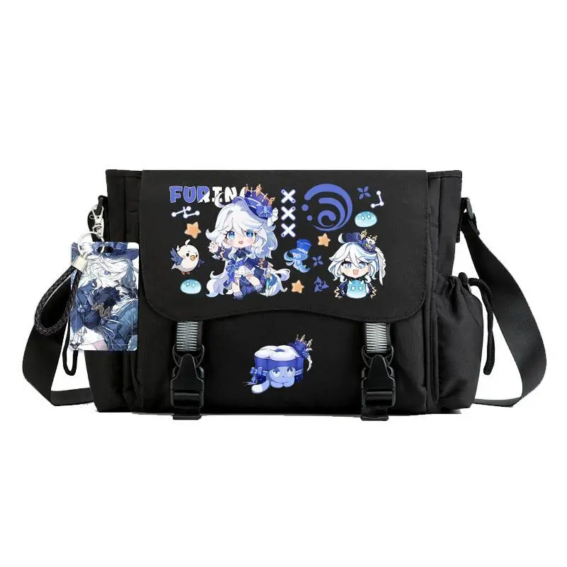 Genshin Impact Style Funina Cute Shoulder Unit-01 Crossbody Casual Unisex Student Laptop Bag Ani
