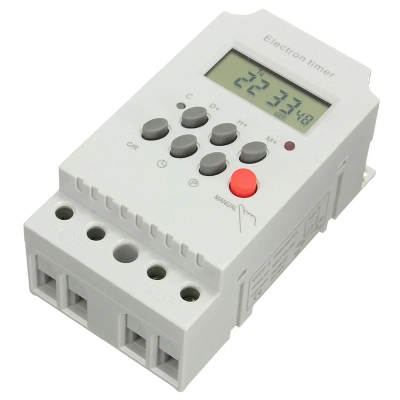 KG316T-II Din Rail Microcomputer Time Control Switch Time Control Timer AC 220V 25A DIGITAL TIMER SWITCH Relay ControlT99C