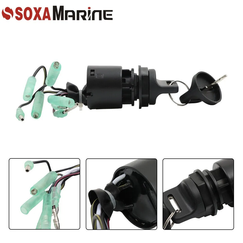 Ignition Switch Control Assembly W/Key Part For Honda BF115 BF135 BF150 BF200 BF225 Remote Control Box 35100-ZV5-013