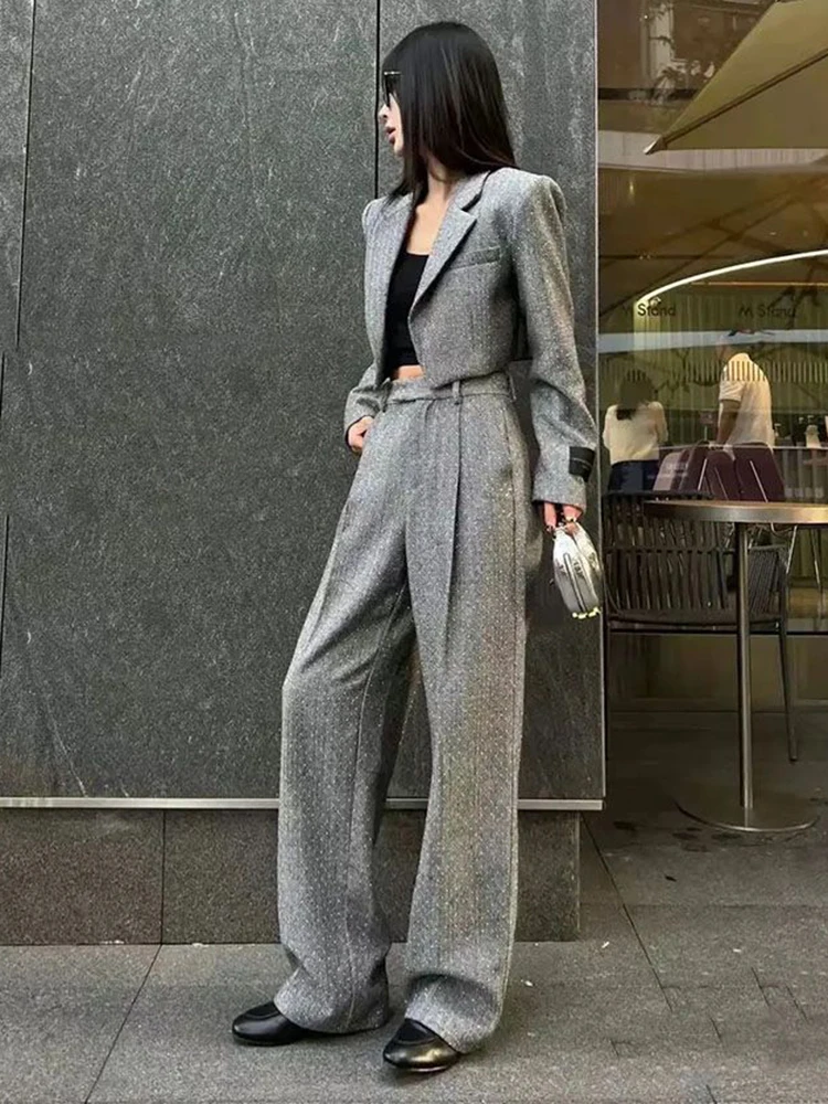 Office Ladies Two Piece Set Women Long Sleeve Jacket Coat Pant Suits Fashion Casual 2 Piece Sets Women Outfit Conjunto Femininos