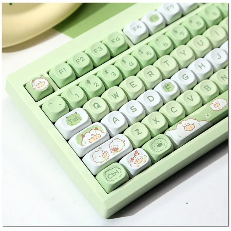 130 Keys Lovely Keycaps PBT Keycap Profile Dye Sublimation Keycap For Mechanical Gaming Keyboard