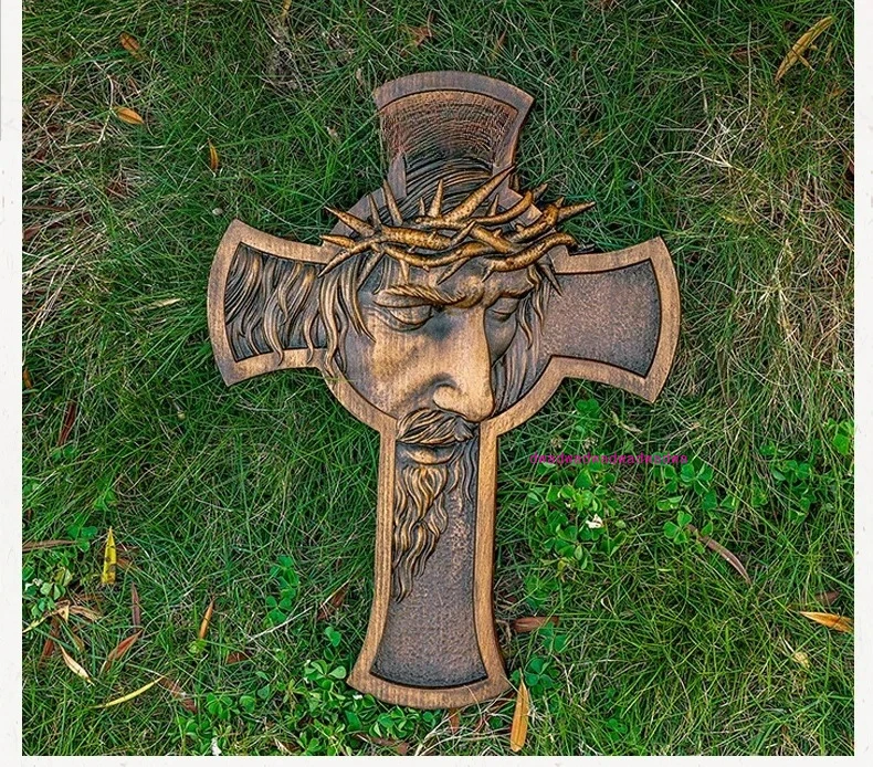 

Crown of Thorns Jesus cross, Catholic church wall decoration, Christian gift