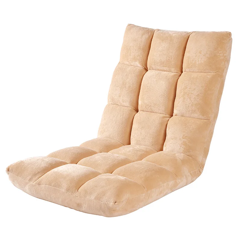Modern minimalist foldable lazy sofa, tatami lounge chair, 18 grid design single floor sofa, multi adjustable backrest chair