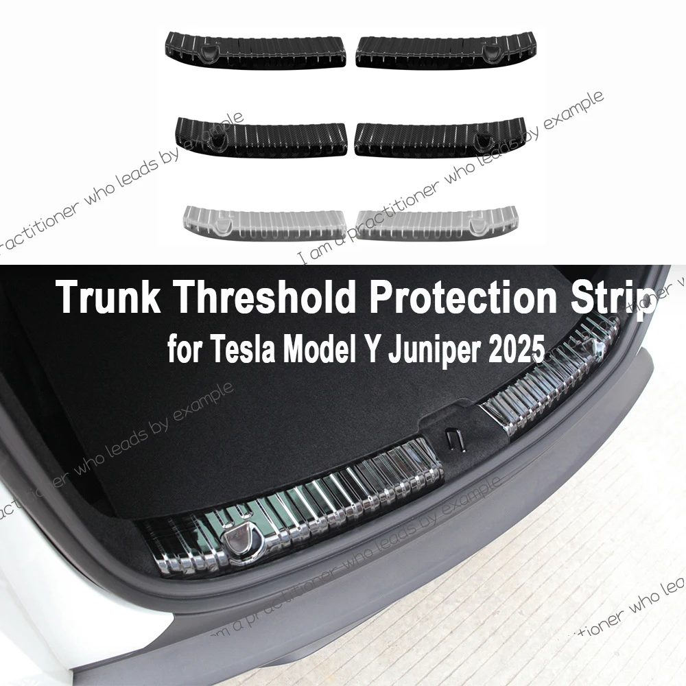 

Для Tesla Model Y Juniper 2025 Пороговая полоса багажника, коврики из нержавеющей стали, защита порога, защита от царапин, аксессуар