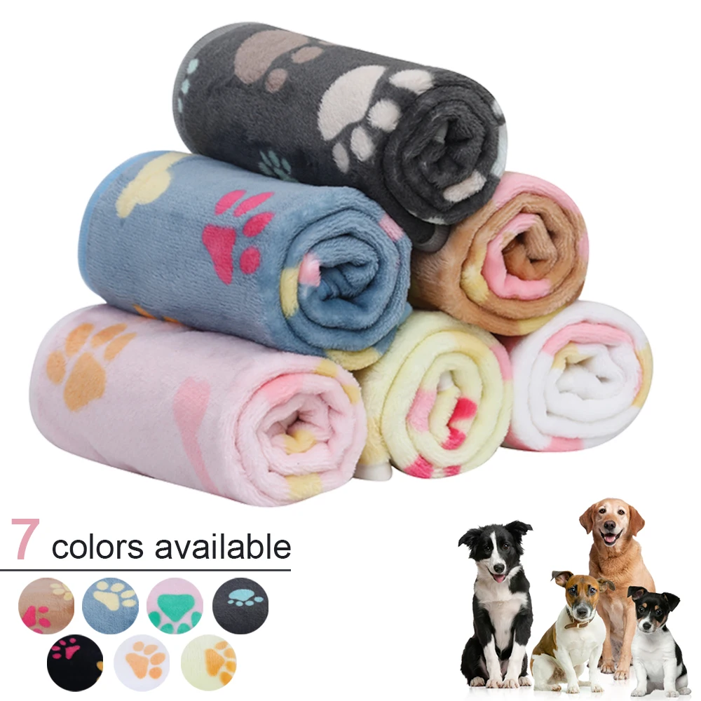 Soft Fluffy Pet Blanket Winter Warm Dog Blanket Comfortable Breathable Cat Throw Blanket Flannel Sheet Pet Dog Mat Pet Supplies