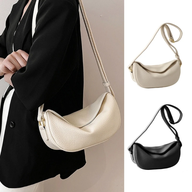 

Women Soft PU Leather Crossbody Bag Casual Outdoor Solid Color Sling Shoulder Bag Lady Travel Shaopping Dating Messenger Handbag