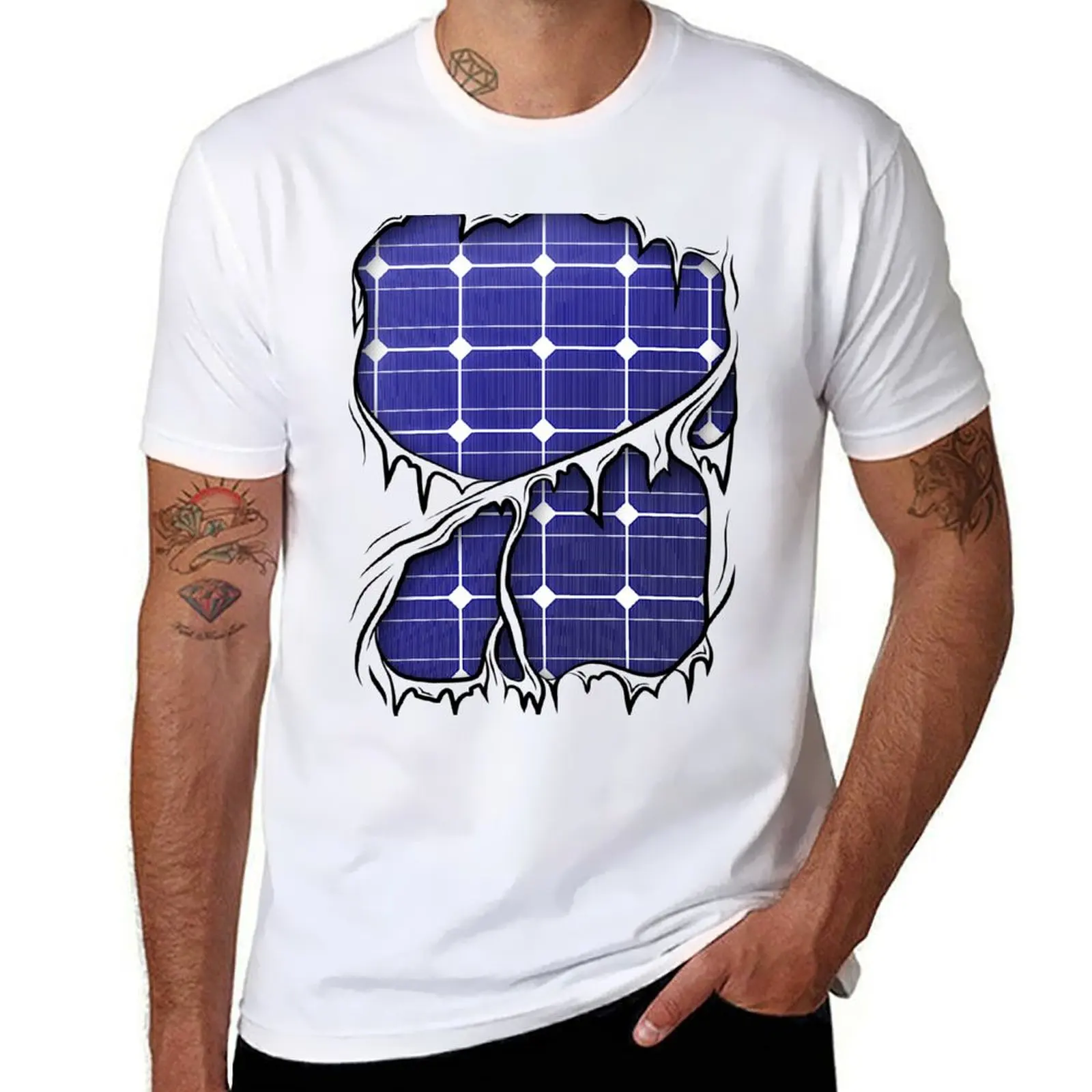 

Solar Panels Inside Ecological Engineer Halloween Costume T-Shirt anime t shirts for man t shirt man luxury T-shirt
