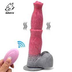 NNSX Remote Control Vibration Horse Dildo with Suction Cup Sexy Toy For Women Waterproof Silicone Fantasy Dildos Sex Shop 18