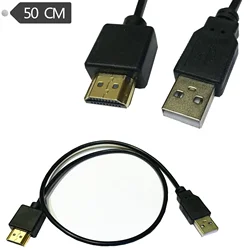 HDMI-compatible Male To Female Connector With USB 2.0 Charger Cable Spliter Adapter Extender