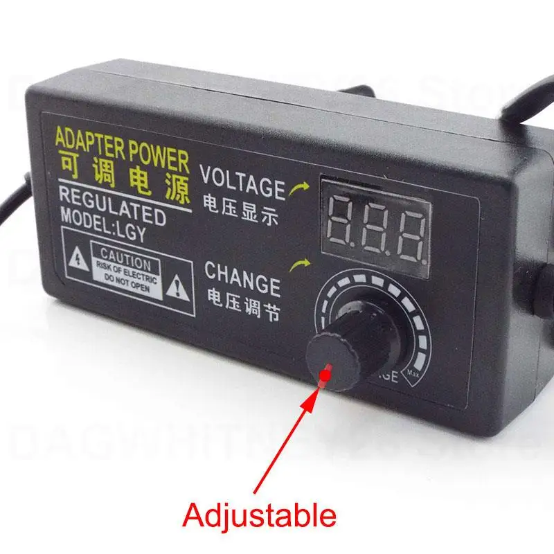 Adjustable Universal 9V-24V 12V 24V 1A 3A 24W 72w Power Supply charger Adapter AC 220V with DC 8/10/34pin connector plug image 3