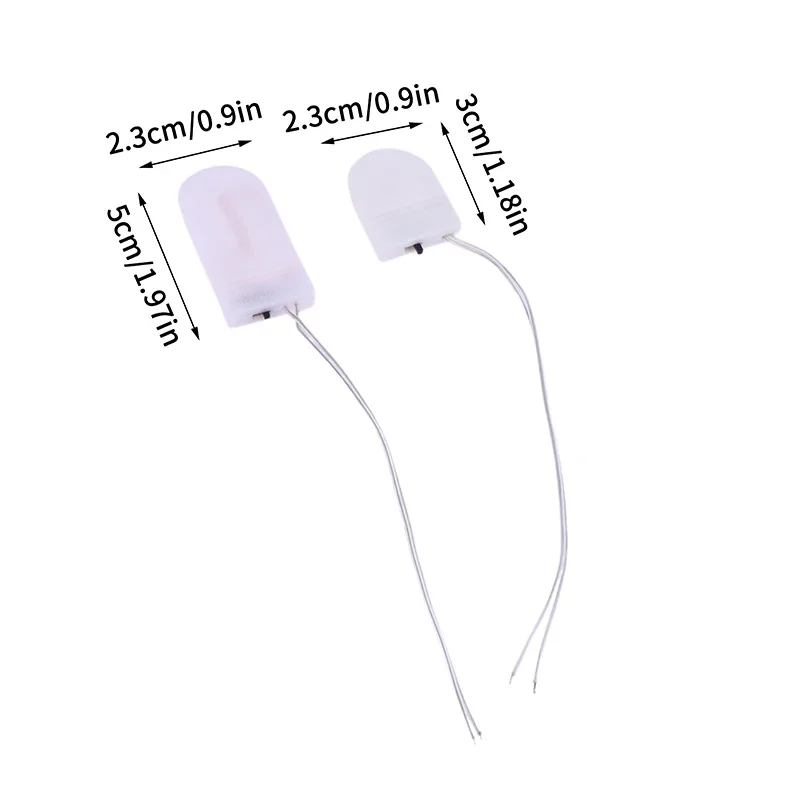 10 قطعة حامل البطارية عملة حامل الخلية 1X3 فولت/2X3 فولت CR2032 LIR2032 حامل البطارية زر حامل البطارية مع خط على إيقاف التبديل