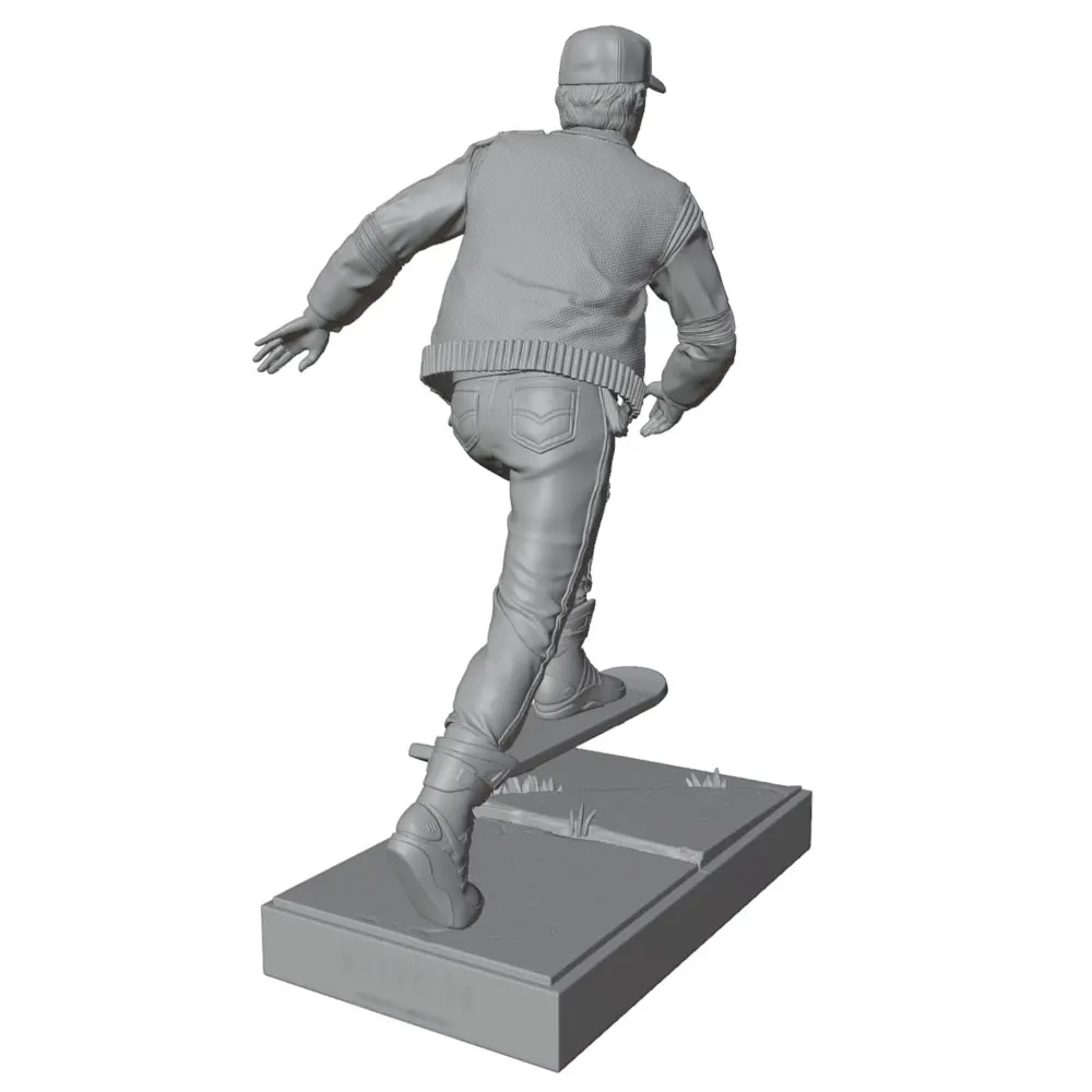 1/24/6 Exquisite skateboard boy resin model kit, GK miniature model, 3D printed gray model figure, DIY figure model, not painted