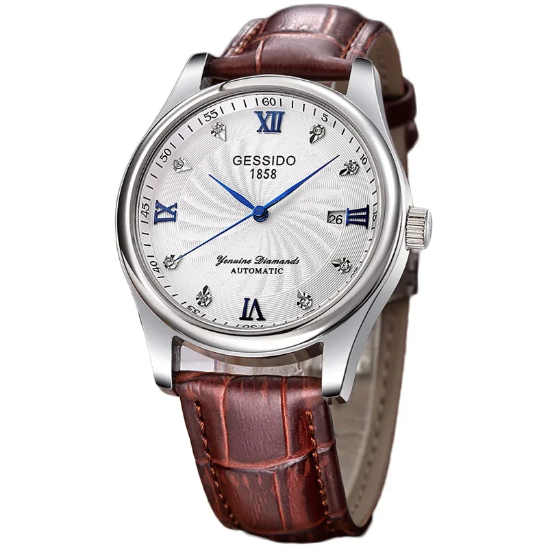 2025 ساعة كوارتز رفيعة للغاية مقاومة للماء للرجال، ساعة رجالية بتقويم عصري