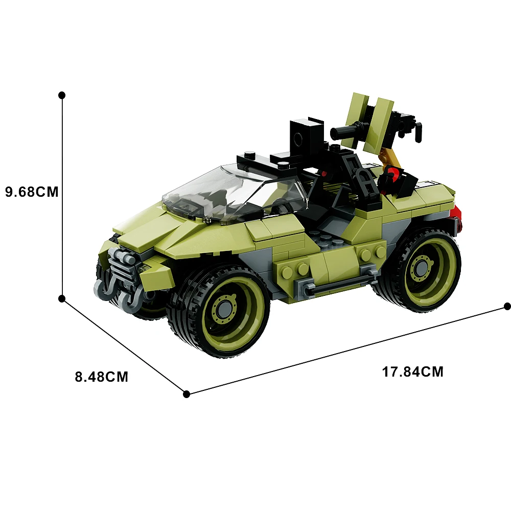 Gobricks Halo Warthdog Building Blocks Moc Game Movies Car Model Sets of DIY Educational Toys for Child Adult Gift